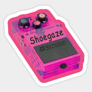 Shoegaze Guitar Dream Pop Pedal Sticker